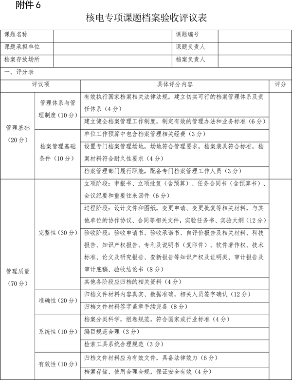 關于印發《大型先進壓水堆及高溫氣冷堆核電站重大專項檔案管理實施細則》的通知